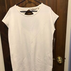 Athleta Cocoon Dress French Terry White Medium